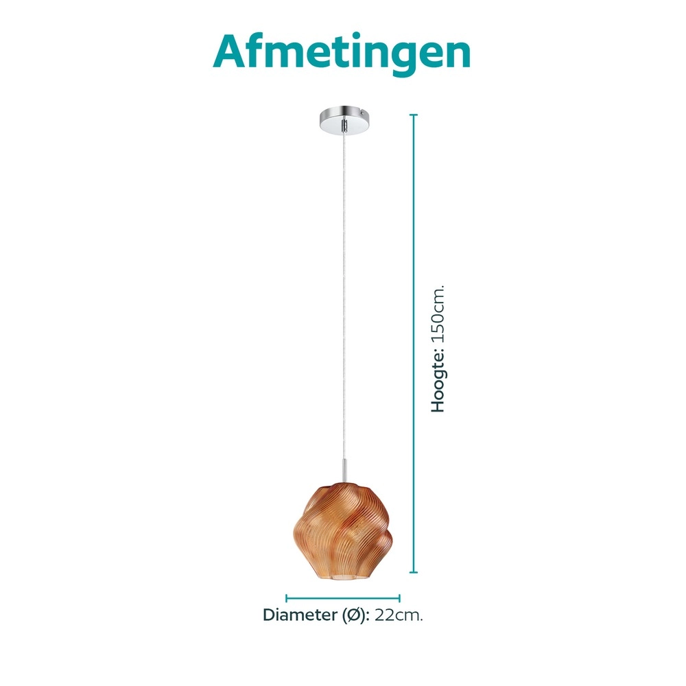 Hanglamp design Vicenne oranje Eglo 9008606405237