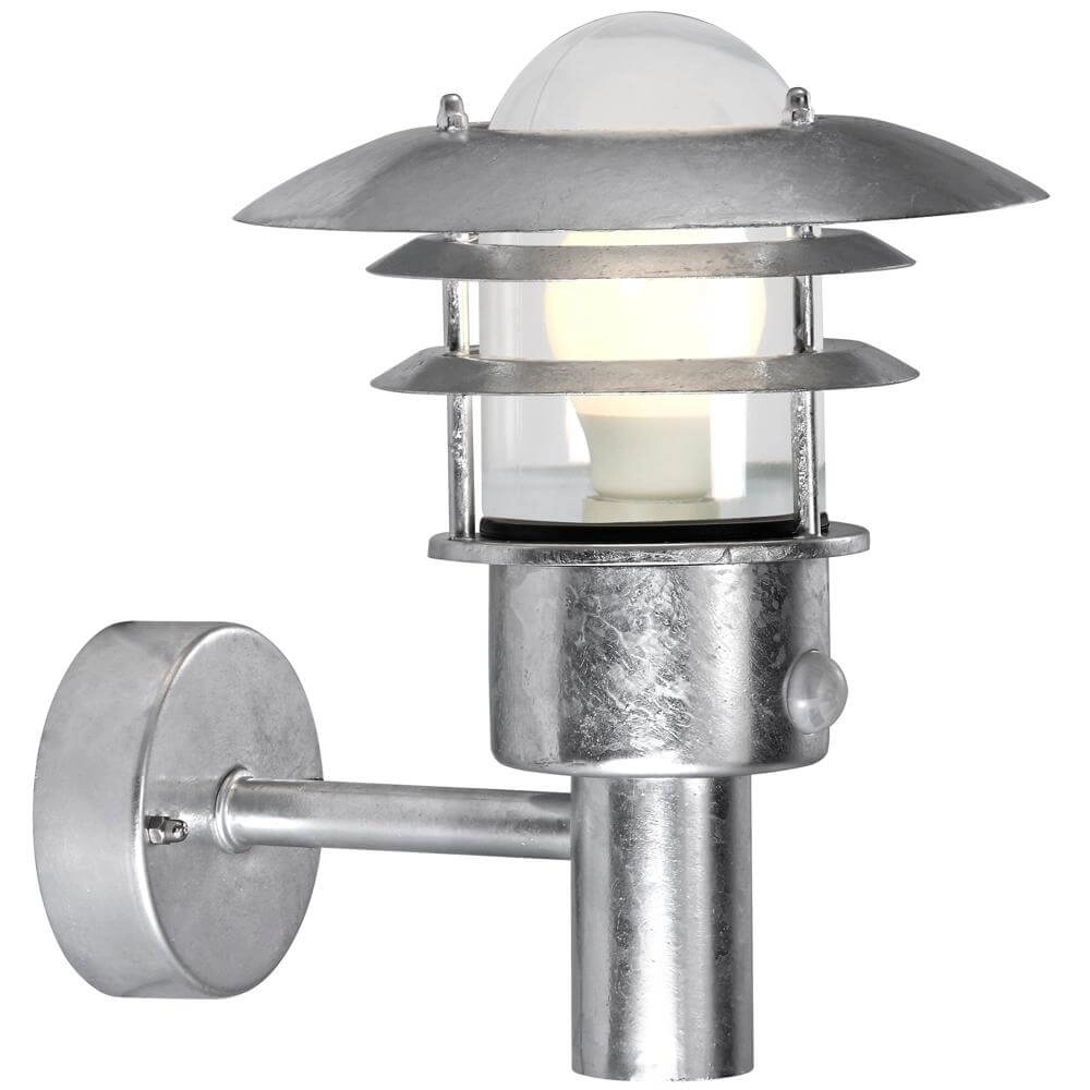 Muurlamp Lonstrup zink met sensor