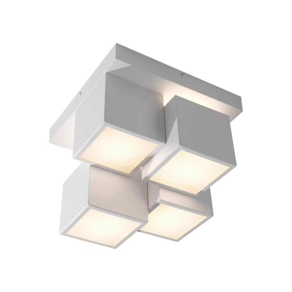 Witte plafondlamp Tetris wit Just Light 4043689004545