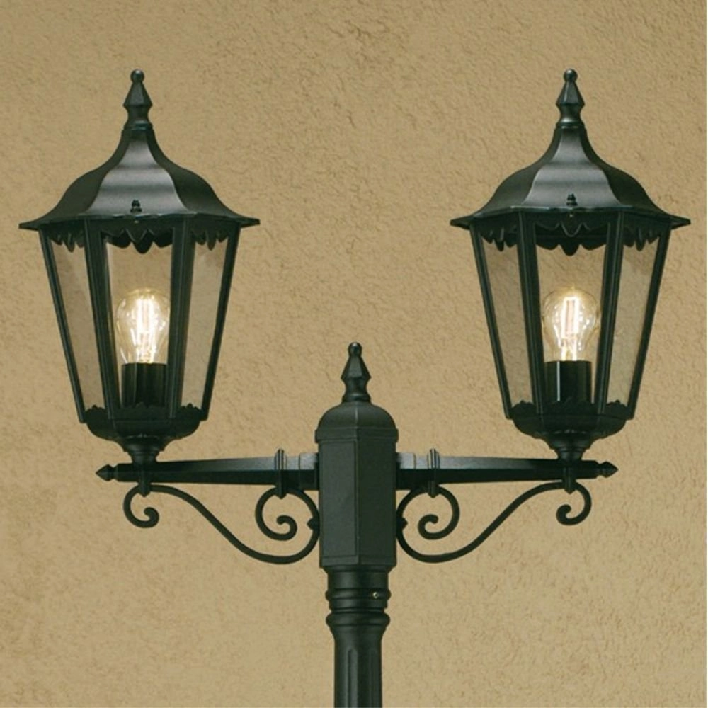 Klassieke staande lantaarn Firenze 2-lichts groen KonstSmide 7318307234602