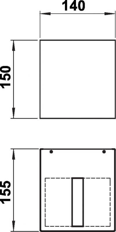 Up down light wit Skup 15cm Albert 4007235824162