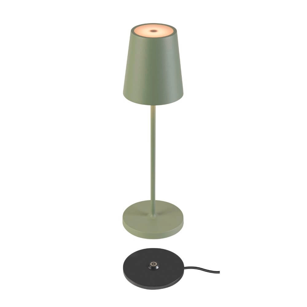 Buiten tafellamp Vinolina Two groen - oplaadbaar SLV 4024163288293