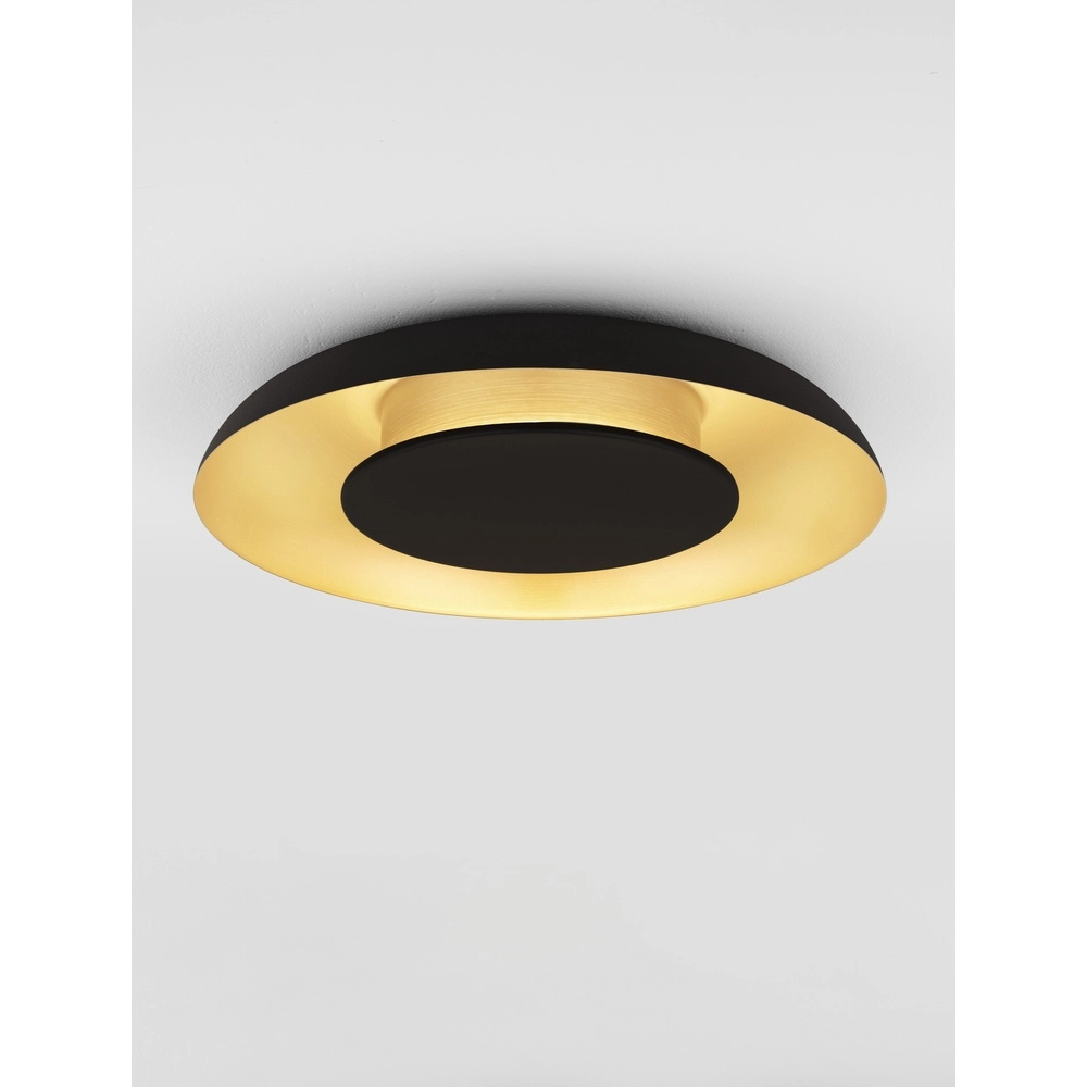 Design plafondlamp Epos Ø 40cm zwart met goud