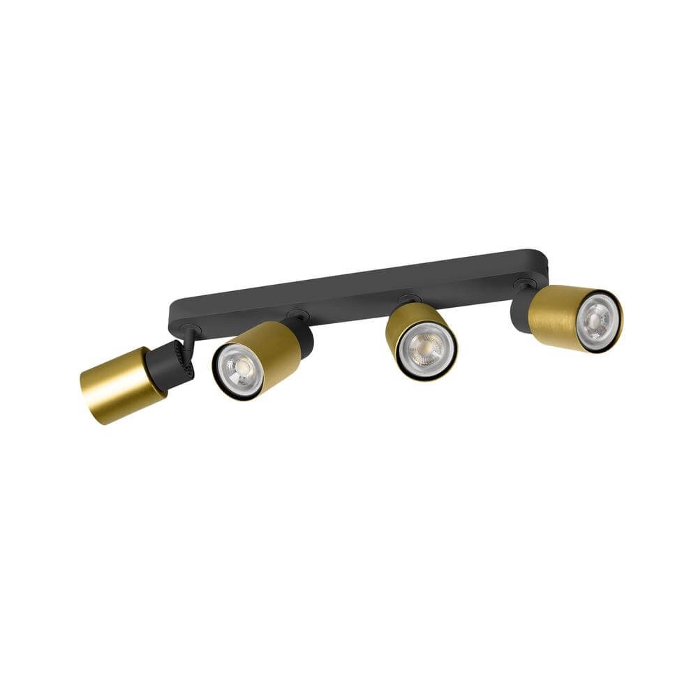 Spot Puri 2.0 Tube zwart-goud 4-lichts SLV 4024163293815