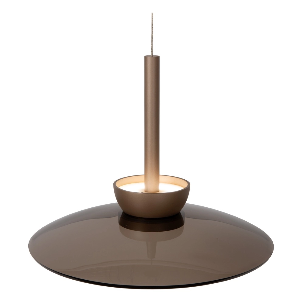 Glazen led hanglamp Santiago Ø 32cm - champagne Premium by Lucide 5411212221919