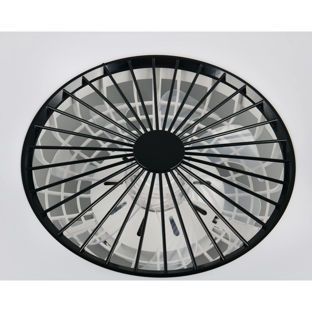 Design ventilator Svaerholt zwart Ø 60cm met RGB functie Trio 4017807688795