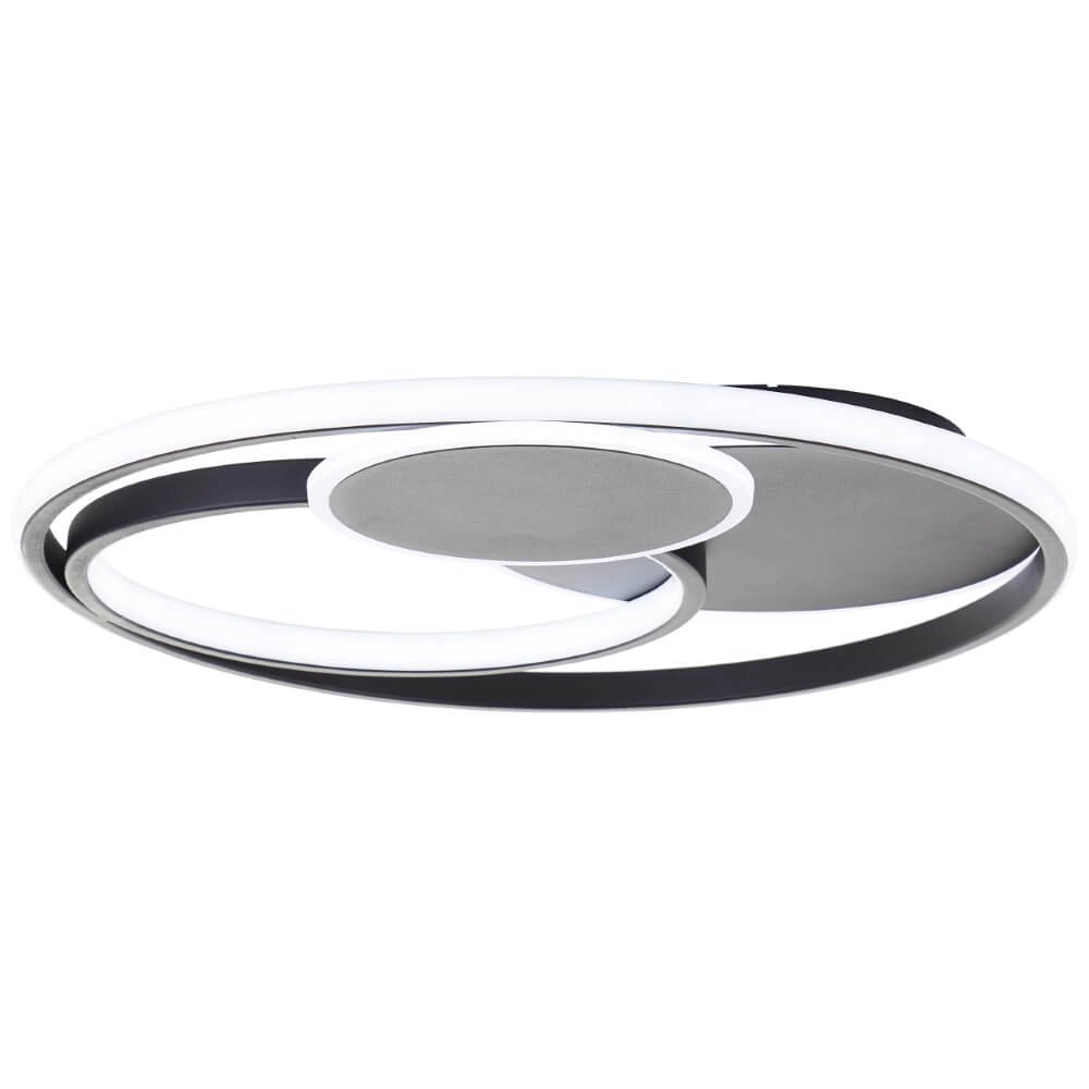 Dimbare plafondlamp Runda zwart Brilliant 4004353447396