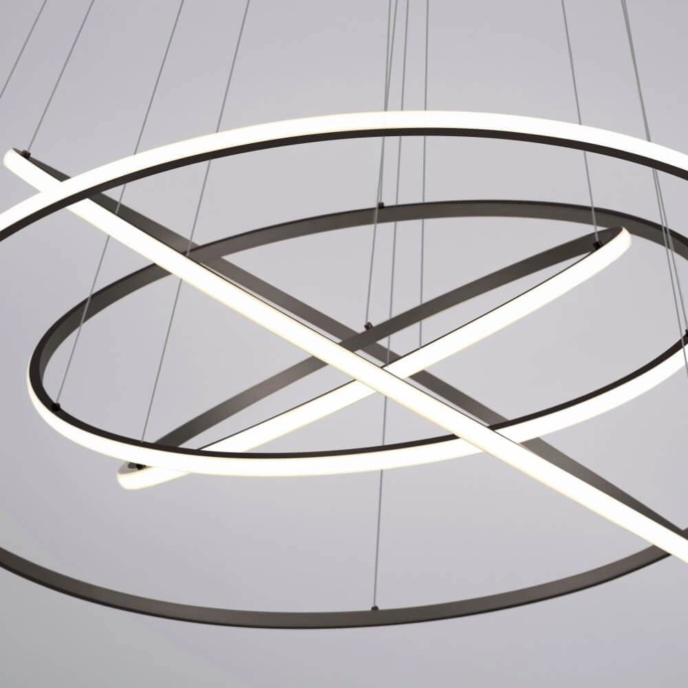 Moderne hanglamp Tessara antraciet Paul Neuhaus 4012248372654