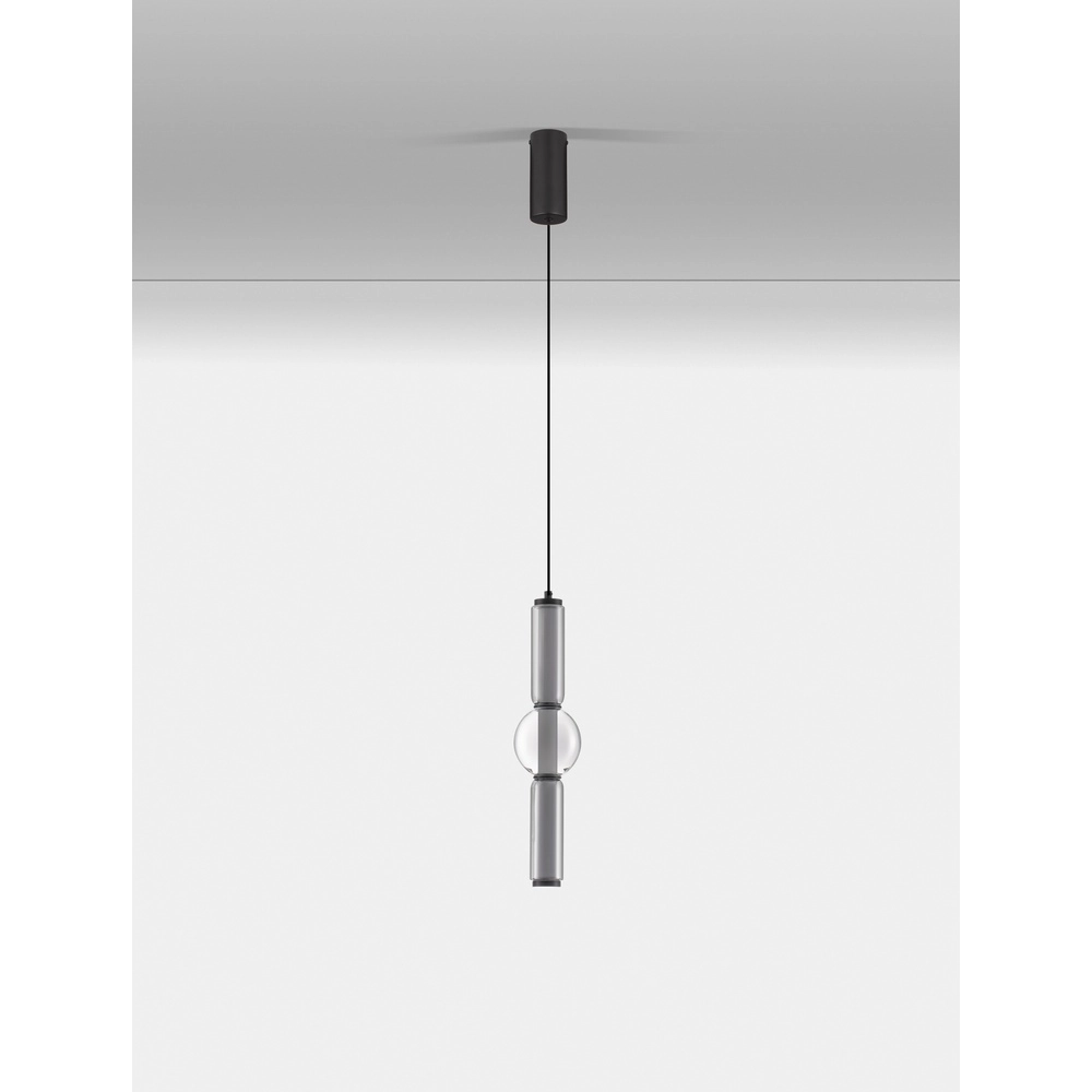 Hanglamp Ulon 1-lichts smoke glas Lyora 5212017474186