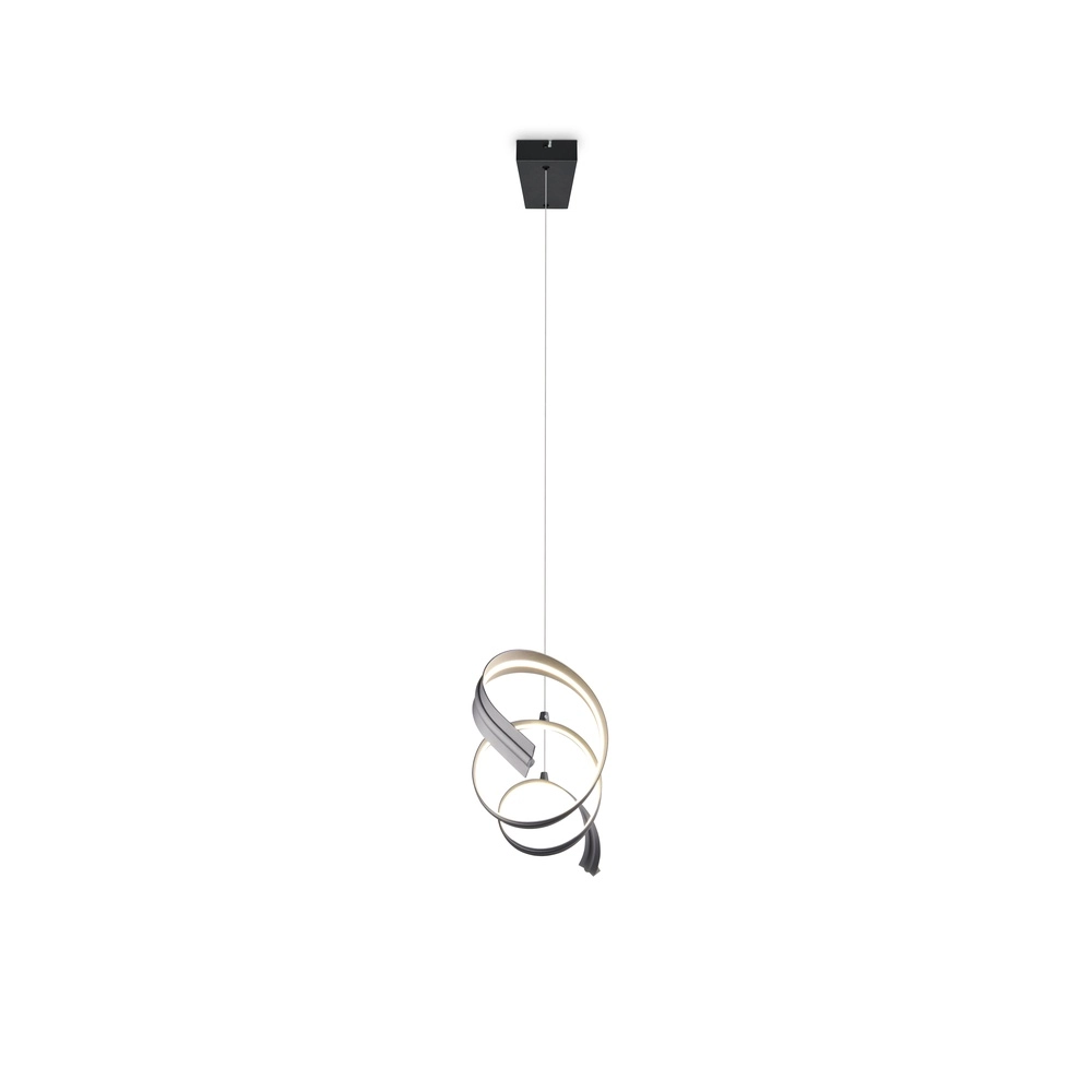 Moderne hanglamp Tivor zwart Trio 4017807706291