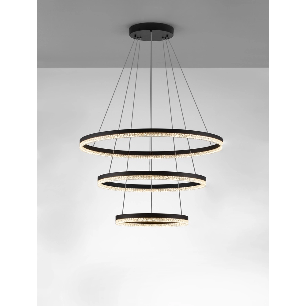 Hanglamp Adria zwart Ø 80cm Lyora 5212017443823