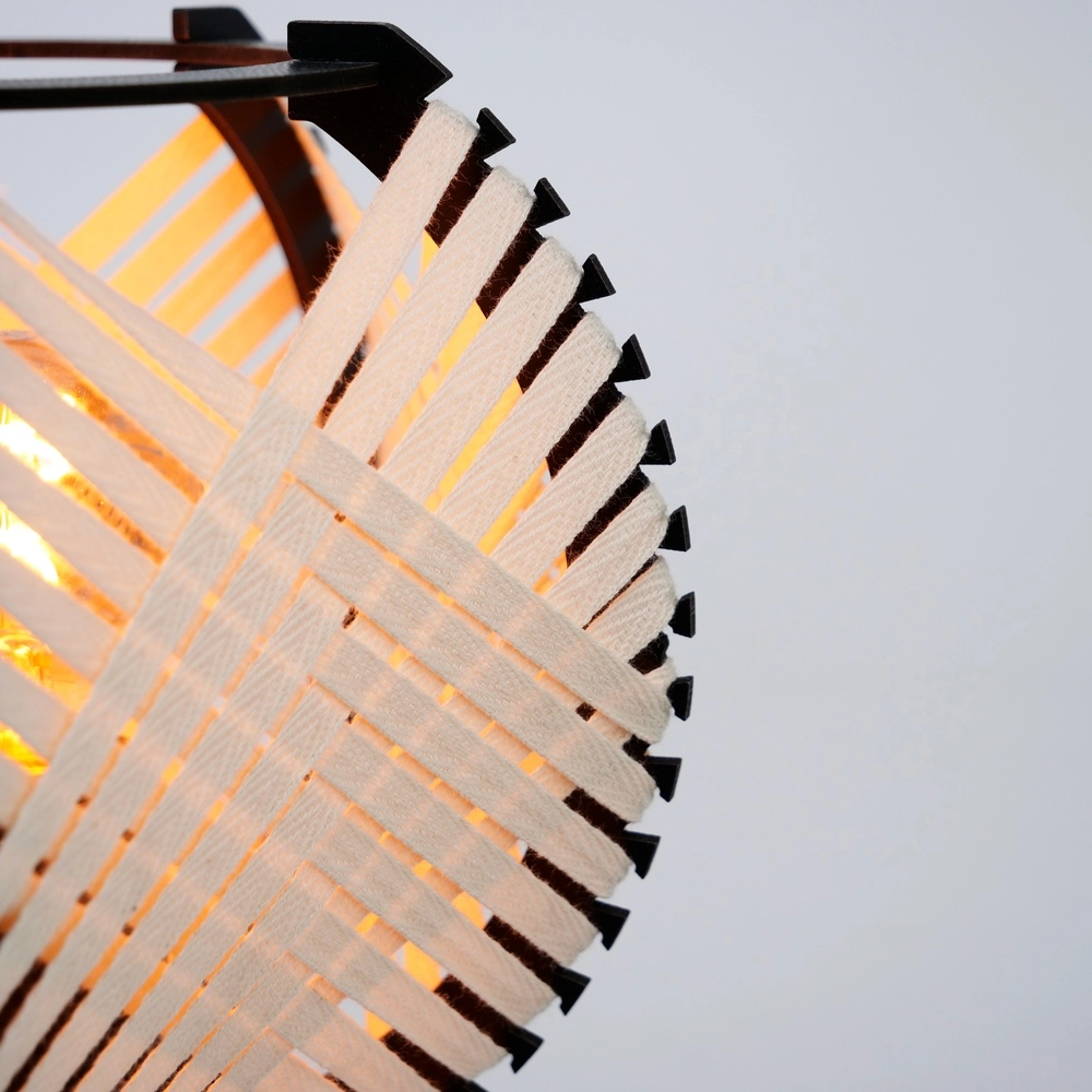 Tafellamp Waverton zwart met crème textiel Eglo 9002759440084