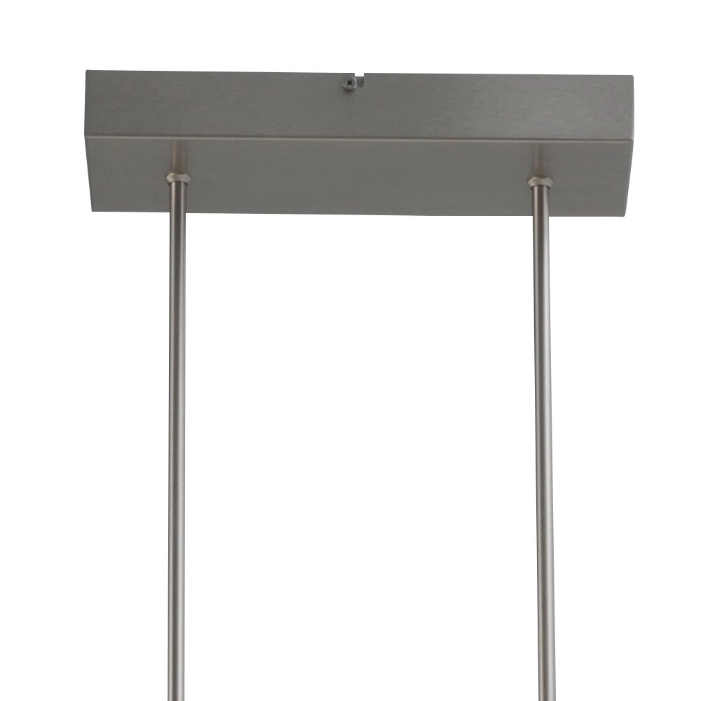 Hanglamp eettafel - kantoor Vigo 2 140cm nikkel met zwart Masterlight 8718121181110