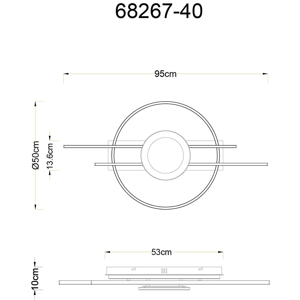 Design plafondlamp Donte zand bruin Globo 9007371592739