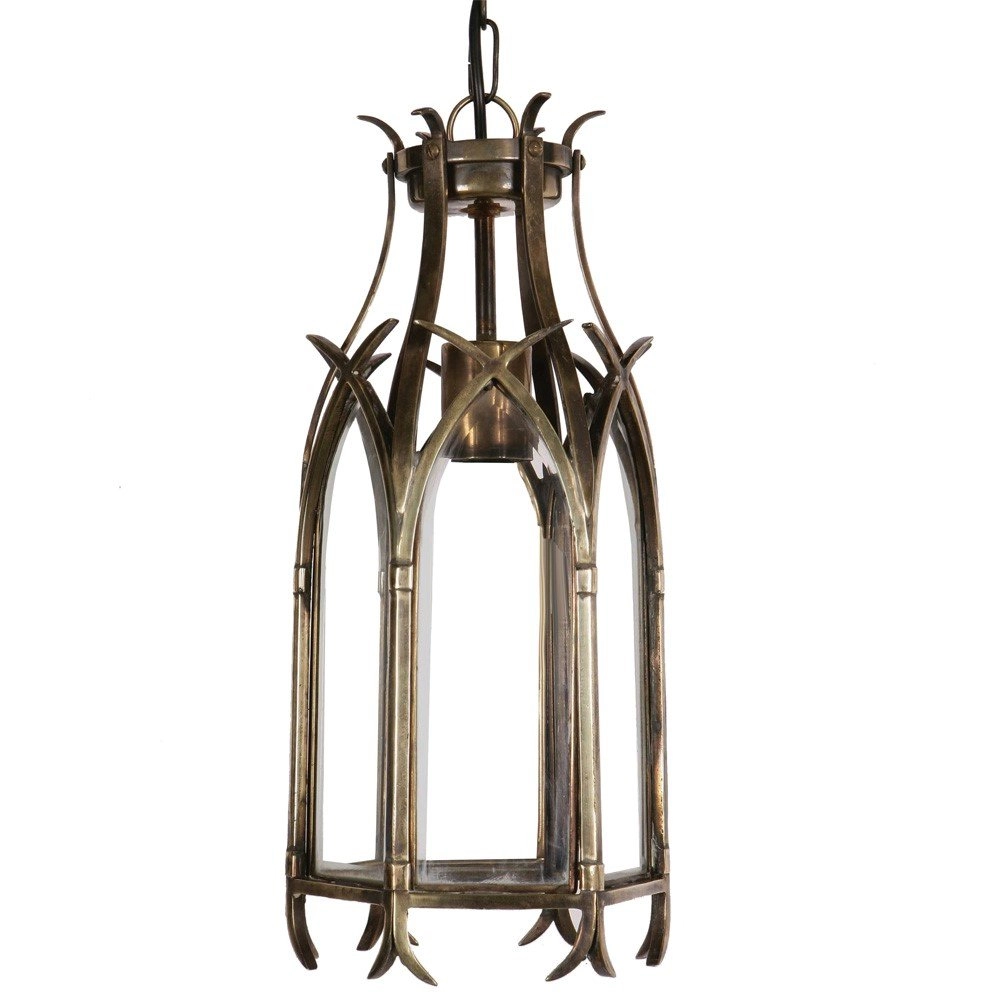 Antieke hanglamp Gothic 1-lichts - antiek koper (ANT) Antieke hanglamp Gothic 1-lichts - antiek koper (ANT)