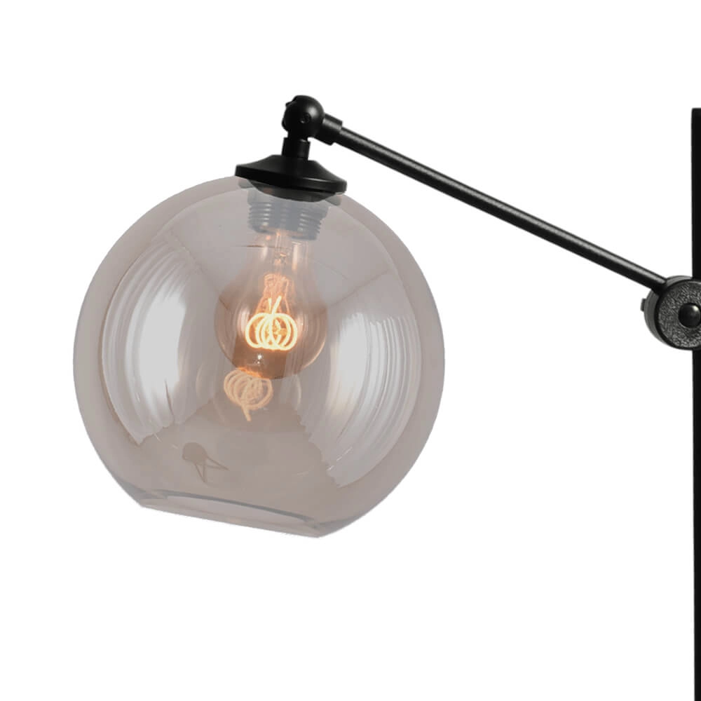 Bureaulamp Bella 2 met Ø 20cm goud glas Masterlight 8718121340845