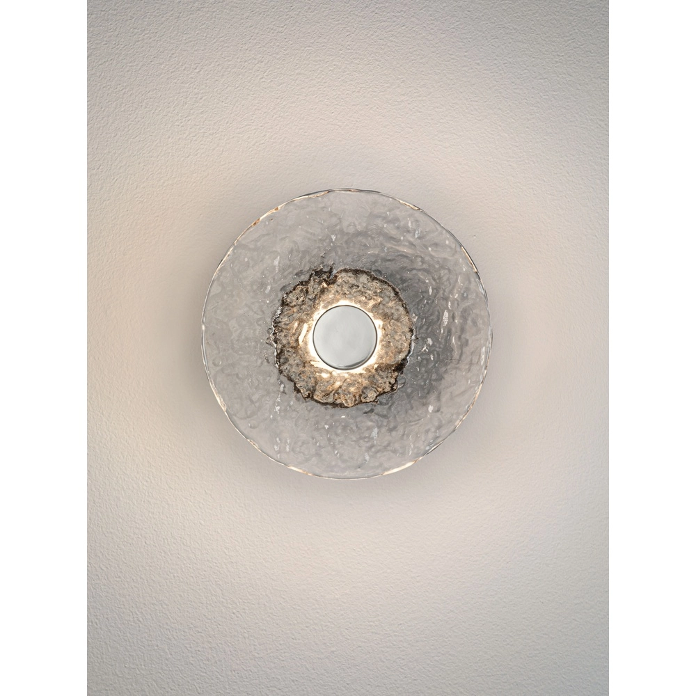 Wandlamp Delion chroom met glas Lyora 5212063503359