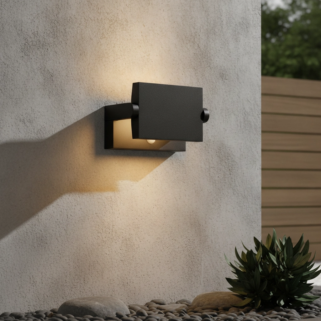Design wandlamp Gerber zwart met sensor
