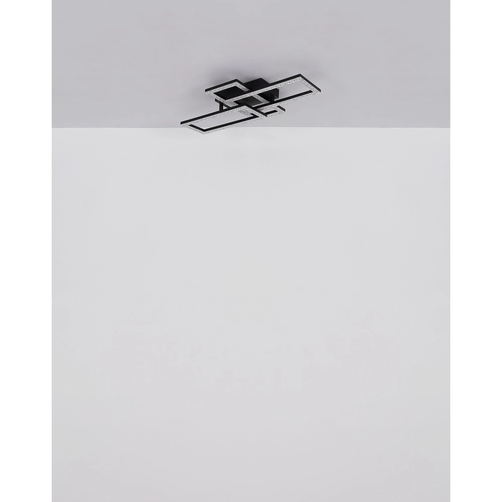 Zwarte design plafondlamp Sapena 61,4 x 34,1cm Globo 9007371456390
