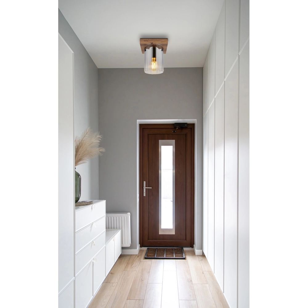 Plafondlamp Underwood hout Globo 9007371478033