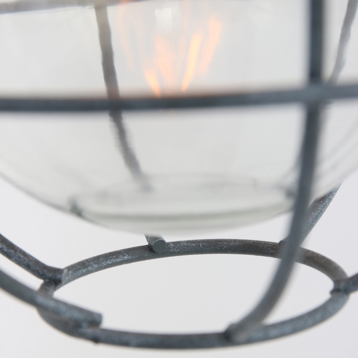 Landelijke hanglamp Mistral 17cm vintage grijs Steinhauer 8712746111842