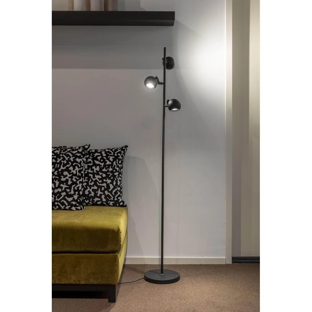 Design vloerlamp Bolero zwart 3-lichts Artdelight 8720701100800
