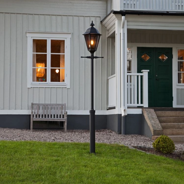 Klassieke tuinlantaarn Pallas 260cm mat zwart KonstSmide 7318305507500