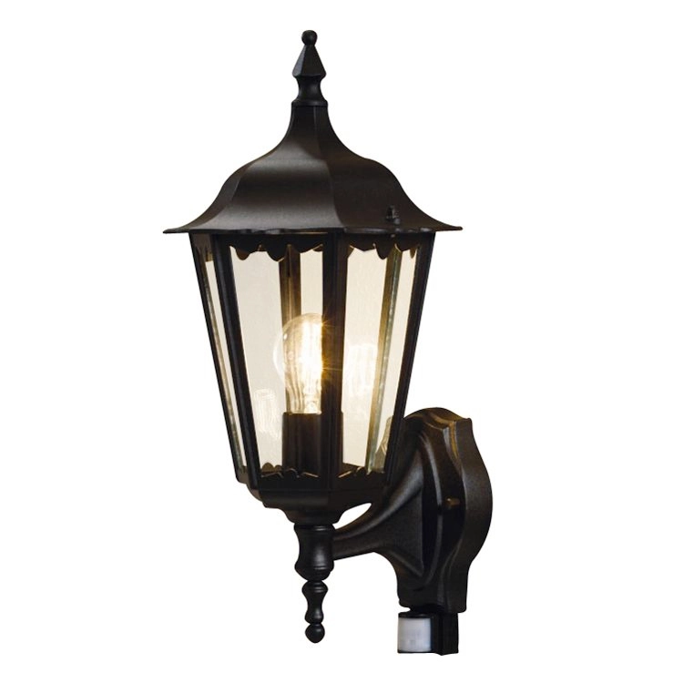 Buitenlamp Firenze met bewegingsmelder zwart
