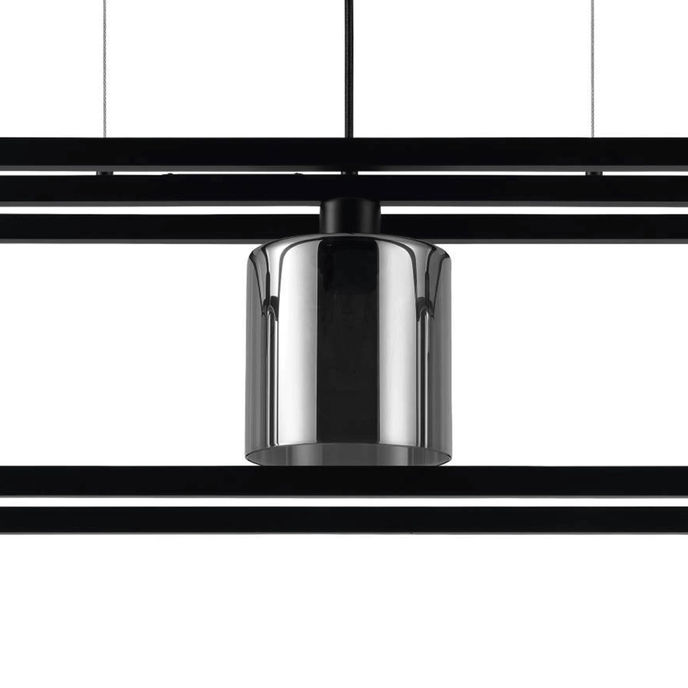 Eetkamer hanglamp Brisling met smoke glas Stars of Light 9008606234653