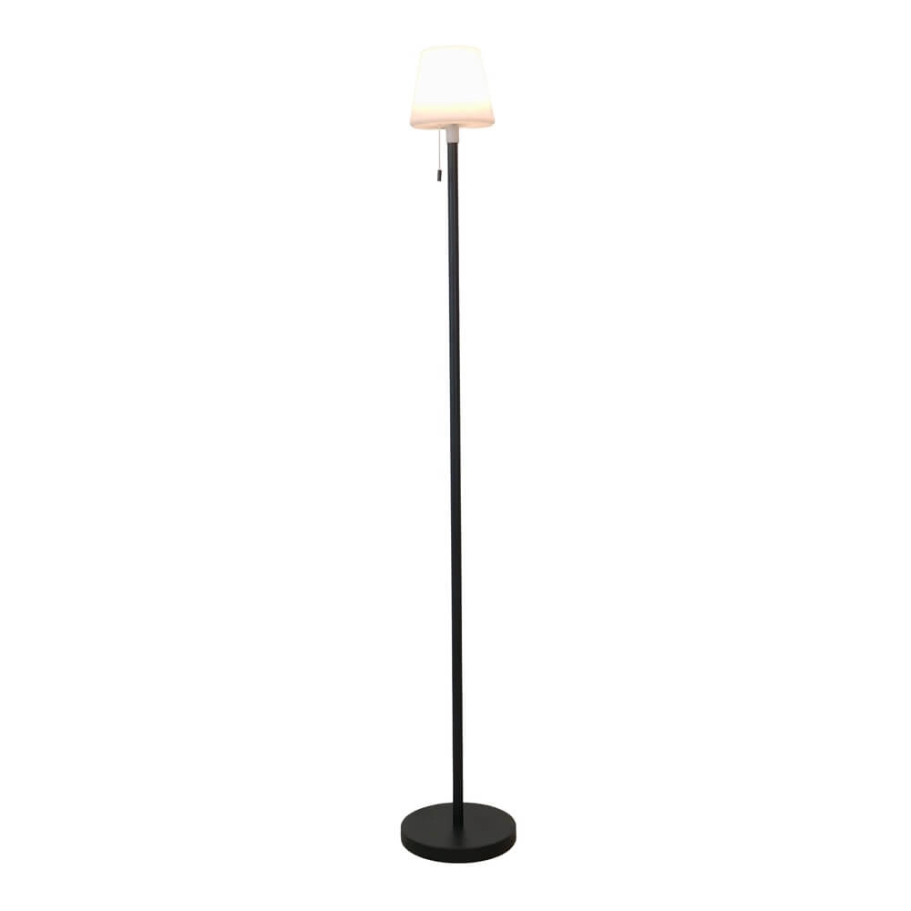 Design terraslamp Montapalma zwart met wit kegel Design terraslamp Montapalma zwart met wit kegel