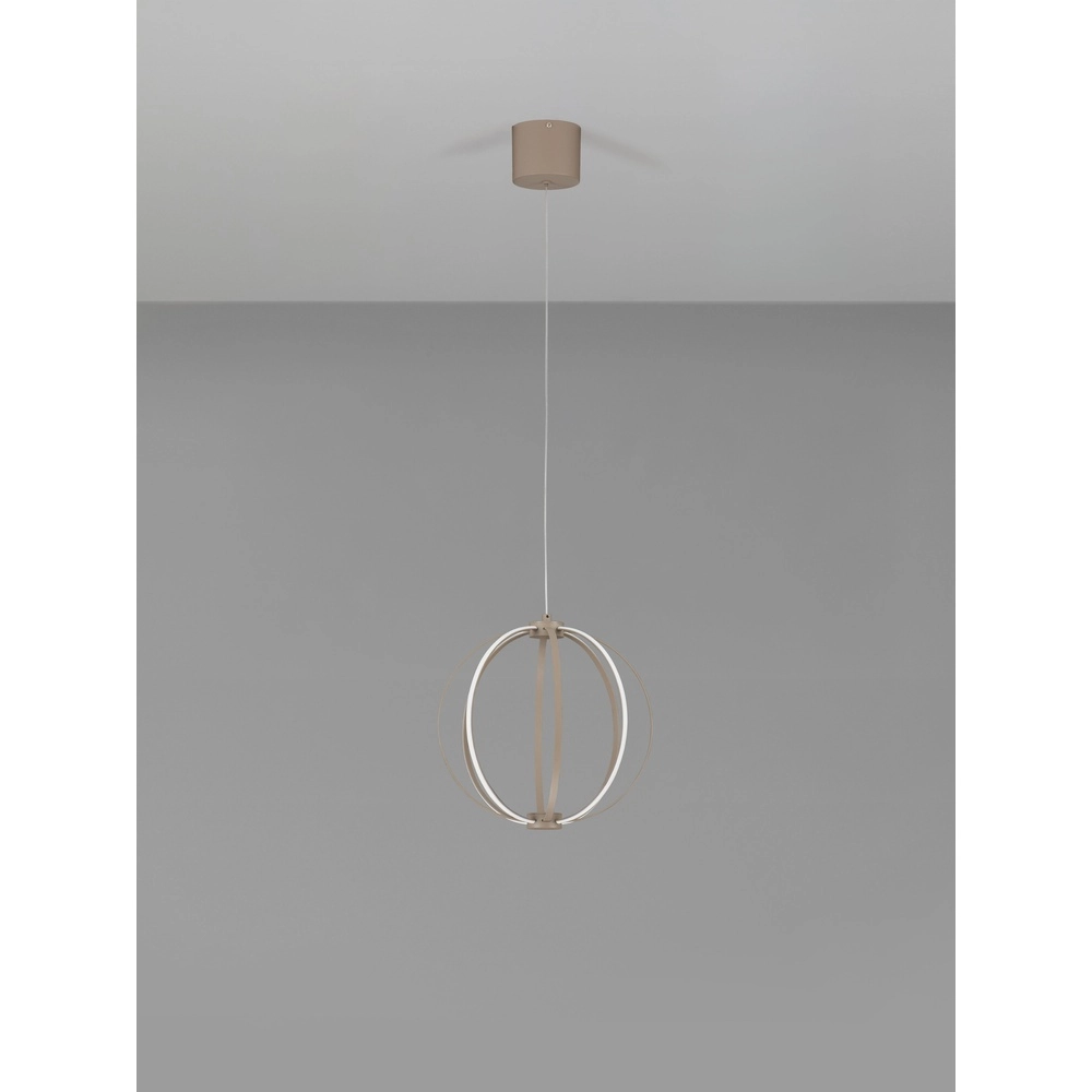 Hanglamp Brea beige Ø 30cm Lyora 5212017494382