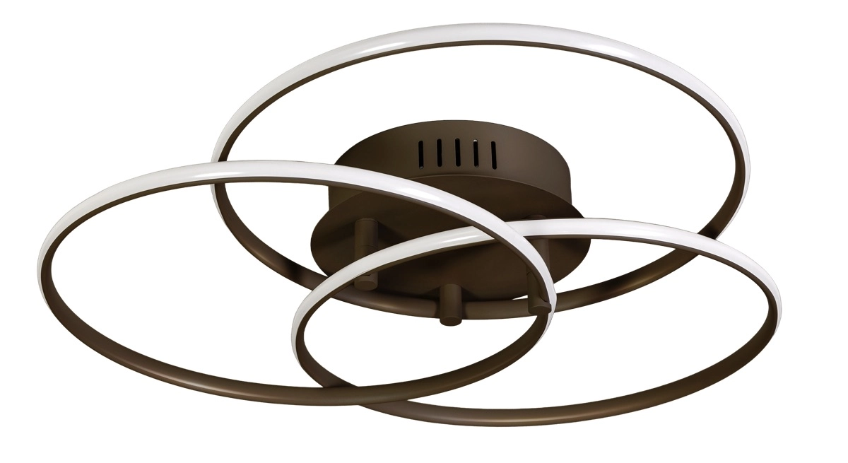 Design plafondlamp Jasmijn Ø 42cm - anodic brown