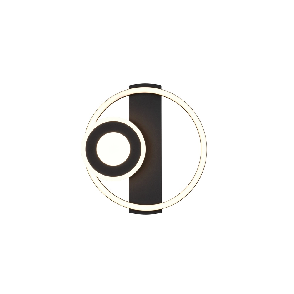 Moderne plafondlamp Horus zwart Trio 4017807653397