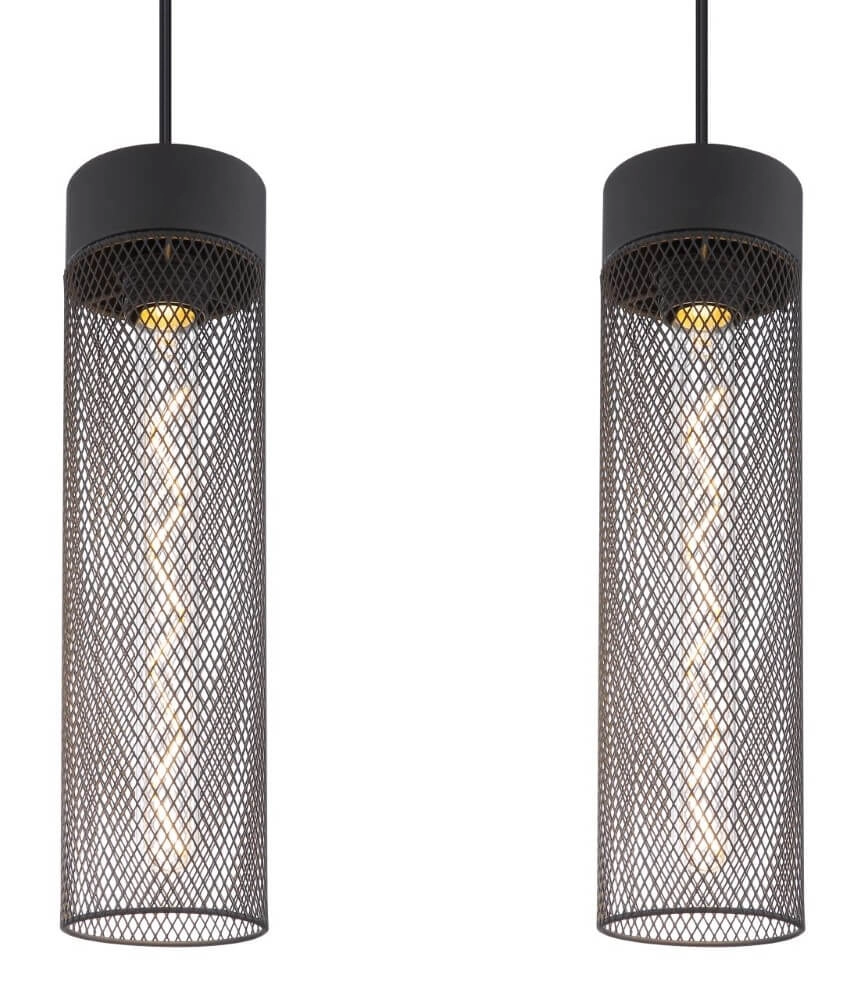 3-lichts hanglamp Hans zwart Globo 9007371432516