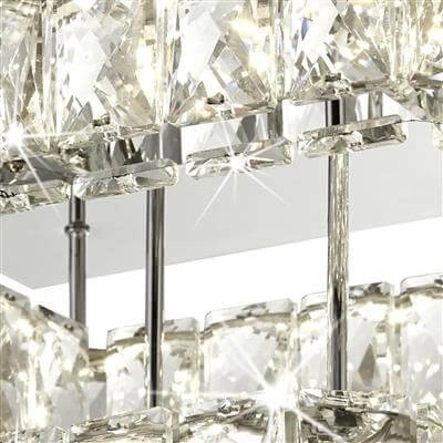 Kristallen plafondlamp Flush Searchlight 5053423164854
