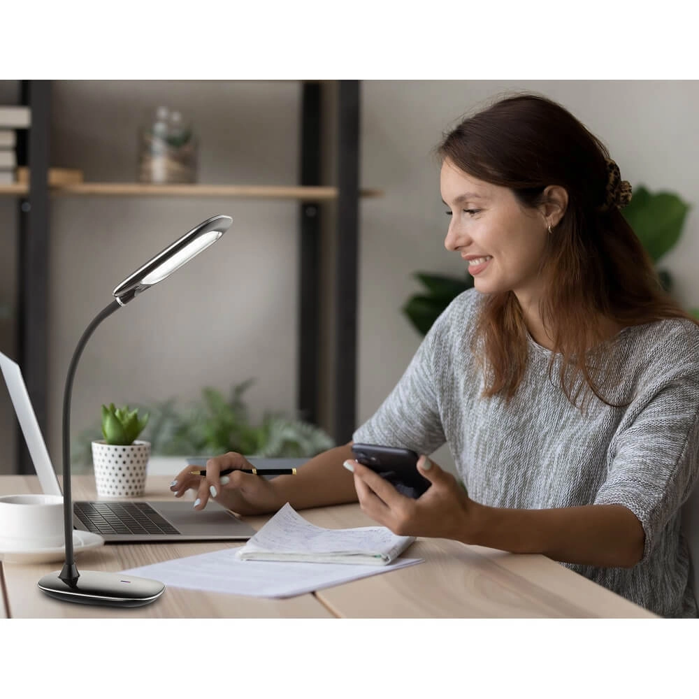 Bureaulamp Minea I zwart Globo 9007371316786