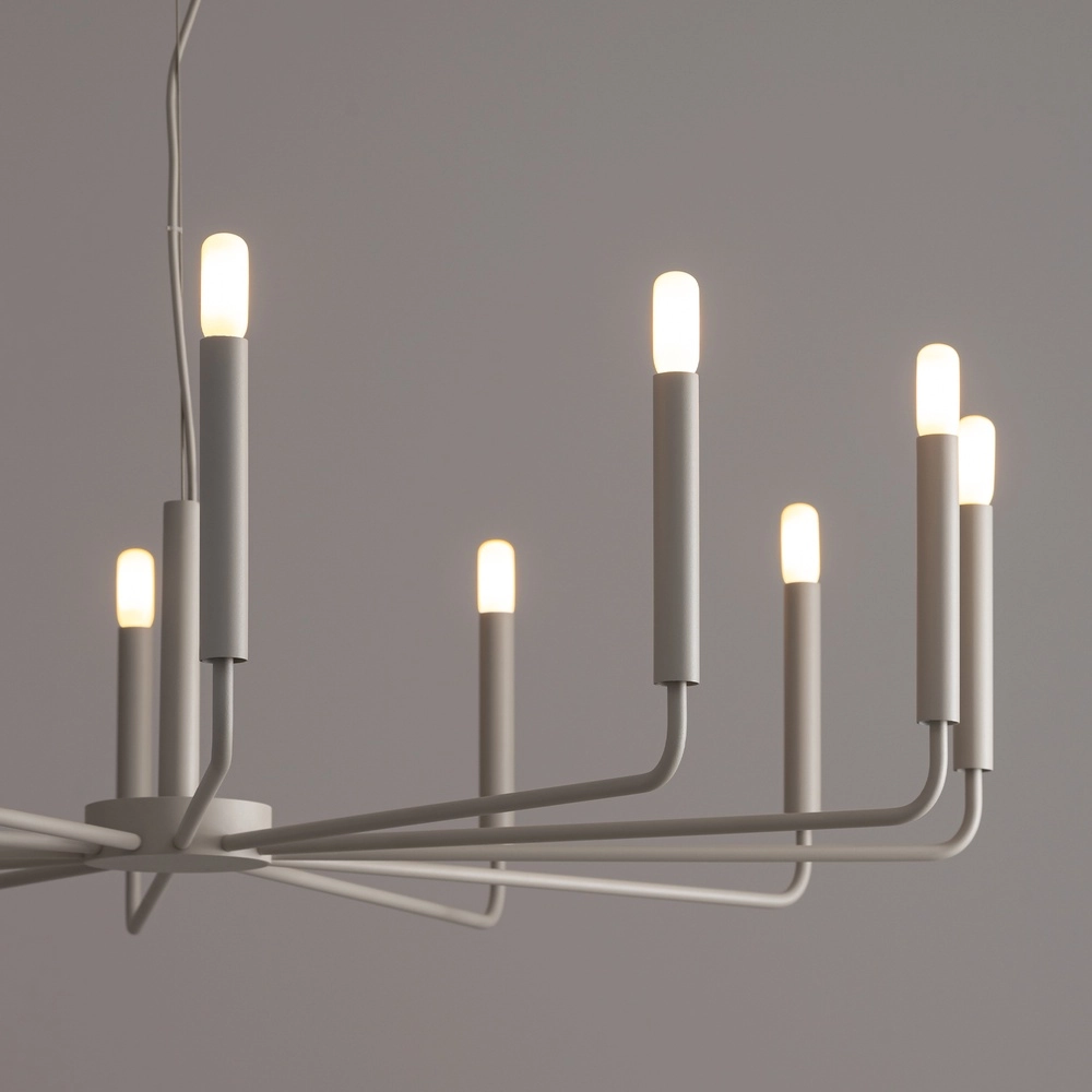 Moderne kroonluchter Orto Ø 103cm grijs Lyora 5903139114653