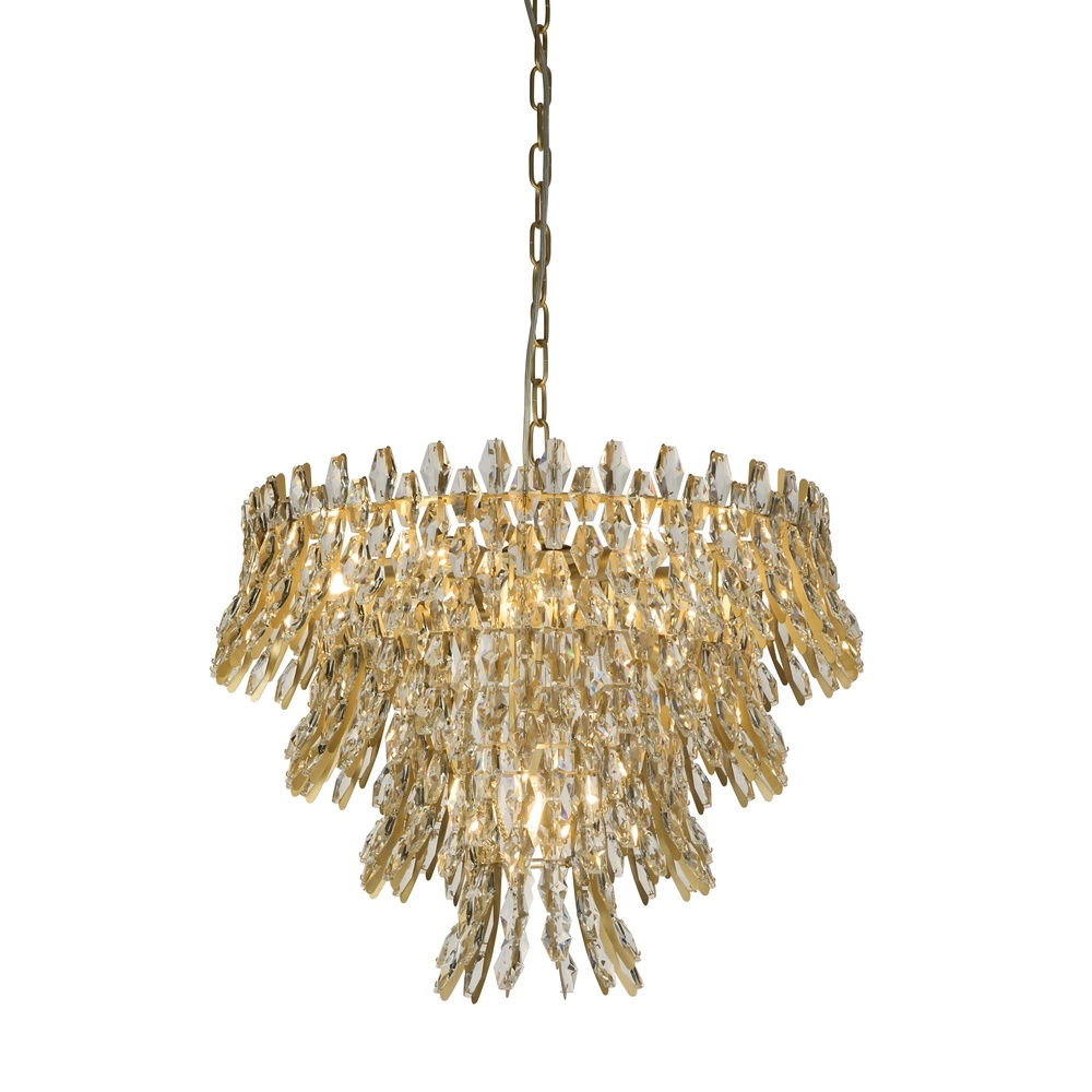 Kroonluchter Monarch goud Ø 60cm