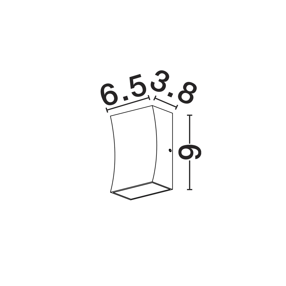 Downlighter Boxy antraciet Lyora 5212017477071