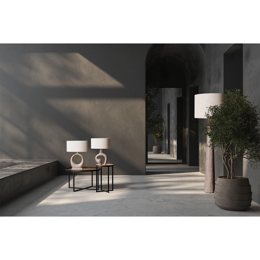 Japandi vloerlamp Woodie hout met natural Masterlight 8718121392714