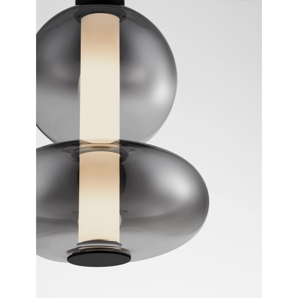 Hanglamp Bally smoke glas 27,5cm Lyora 5212017449153