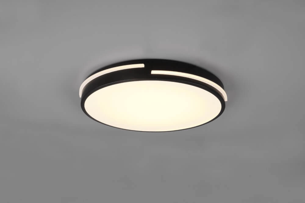 Plafonnière Tacoma 40cm zwart Trio 4017807503500