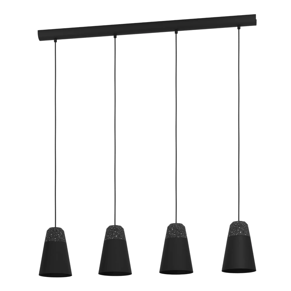 Zwarte 4-lichts hanglamp Canterras Zwarte 4-lichts hanglamp Canterras