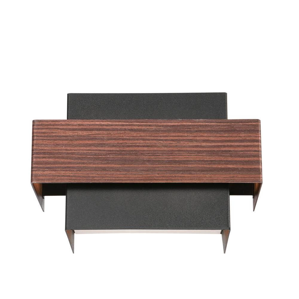 Wandlamp Muro zwart met hout M Steinhauer 8712746177756