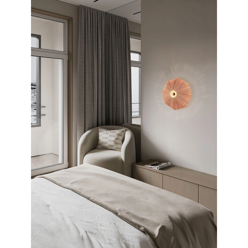 Wandlamp Elvio terracotta Ø 45cm