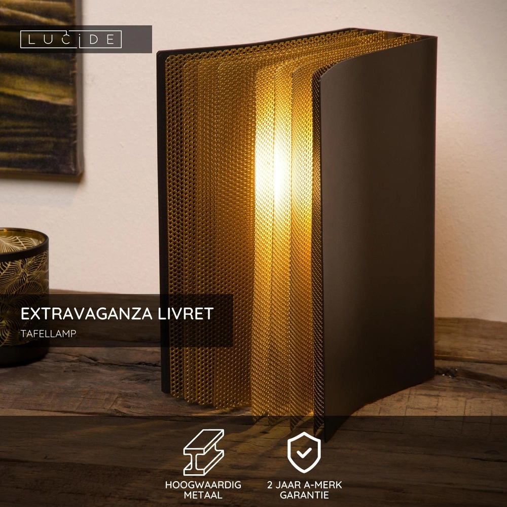 Tafellamp Extravaganza Livret boek design Lucide 5411212782687