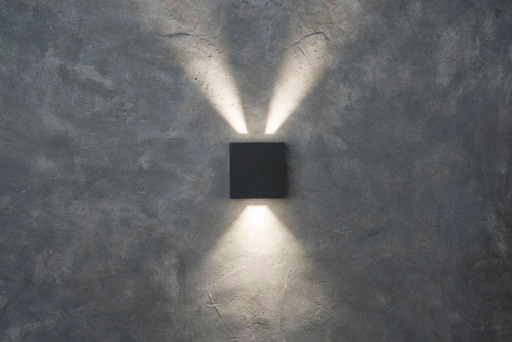 Antraciete wandlamp Gemini Beams design Lutec 6939412012940