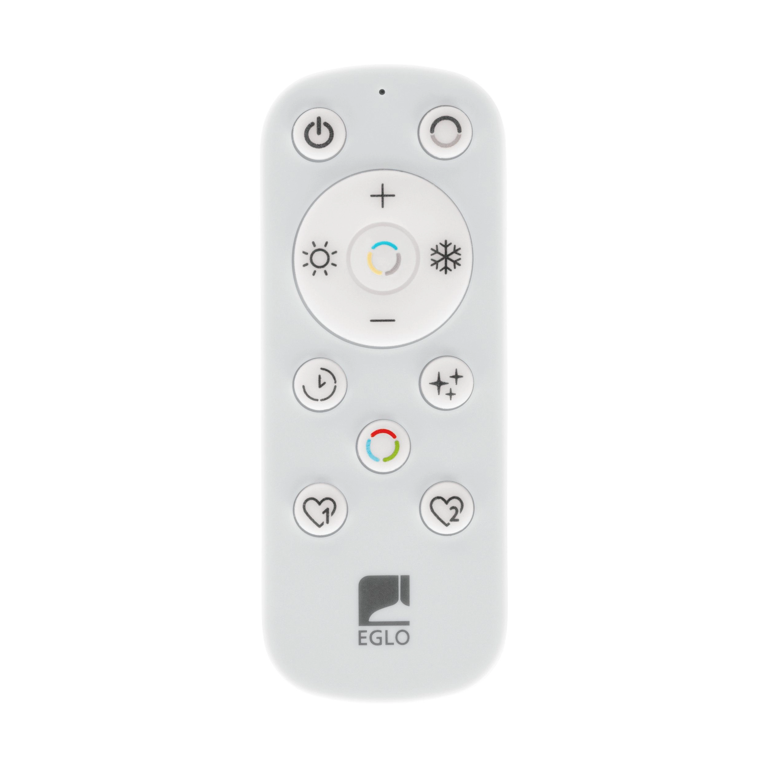 Zwarte led plafondlamp Amandolo 2-ringen Eglo 9008606275076