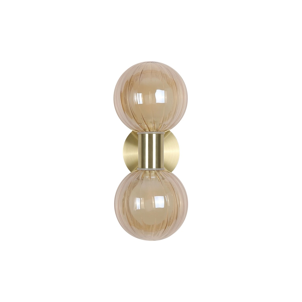 Wandlamp Luminsphere goud dubbel Searchlight 5053423297422