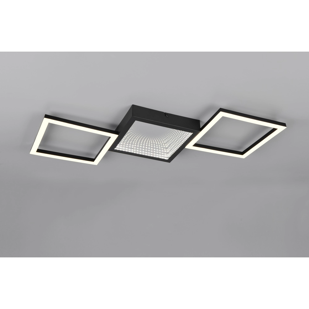 Design plafondlamp Gelo zwart Trio 4017807645712